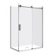 1170*870*1950mm Gunmetal Grey Frameless Sliding Door Rectangle Shower Box