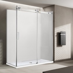 1170*770*1950mm Chrome Frameless Sliding Door Rectangle Shower Box