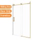 1170*1950mm Brushed Gold Frameless Shower Door Only