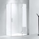1000*1000*2000mm Chrome Frameless Diamond Shower Door & Return Panel