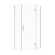 1000*1000*2000mm Chrome Frameless Diamond Shower Door & Return Panel