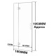 1000*1950mm Chrome Frameless Shower Door Only