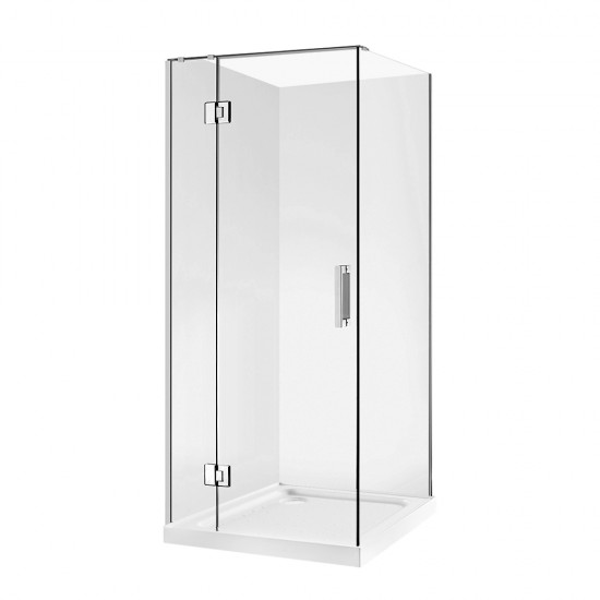 900*900*1950mm Chrome Frameless Swing Door Square Shower Box