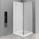 900*900*1950mm Chrome Frameless Swing Door Square Shower Box