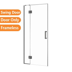 1000*1950mm Gunmetal Grey Frameless Shower Door Only
