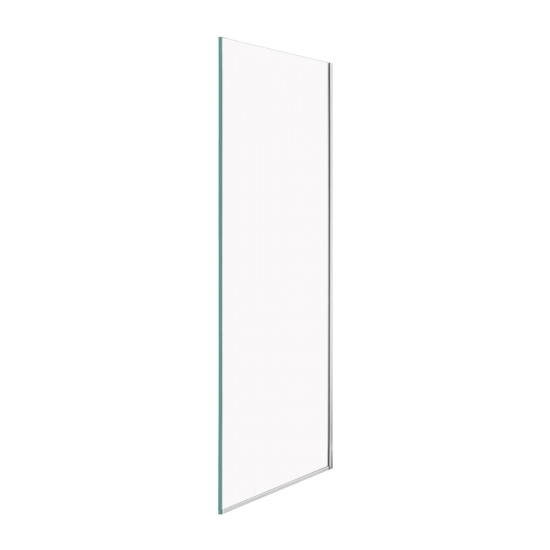 860*1950mm Chrome Walk In Frameless Shower Glass With 2 Channels