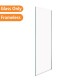 860*1950mm Chrome Walk In Frameless Shower Glass With 2 Channels