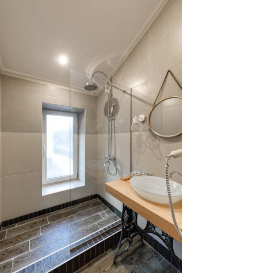 860*1950mm Chrome Walk In Frameless Shower Glass With 2 Channels