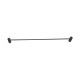 Lattice Edition Luxury Knurled Black Single Towel Rack Rail 600mm