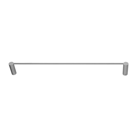Lattice Edition Luxury Knurled Brushed Nickel Single Towel Rack Rail 600mm