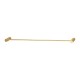 Lattice Edition Luxury Knurled Brushed Yellow Gold Single Towel Rack Rail 600mm
