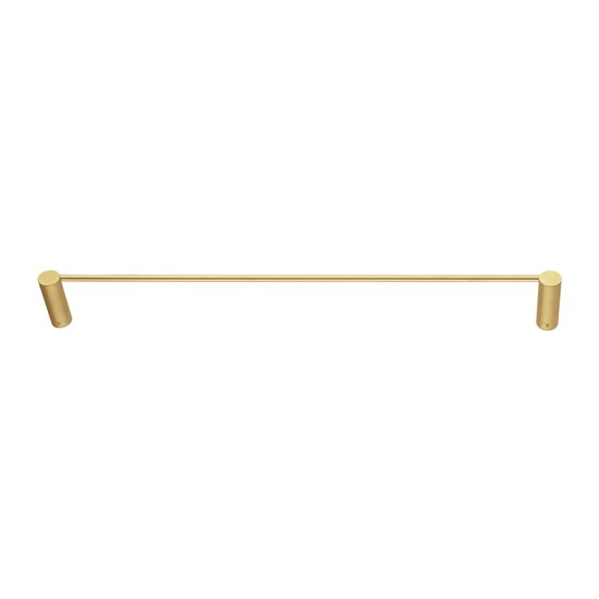 Lattice Edition Luxury Knurled Brushed Yellow Gold Single Towel Rack Rail 600mm