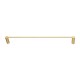 Lattice Edition Luxury Knurled Brushed Yellow Gold Single Towel Rack Rail 600mm