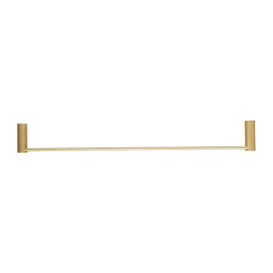 Lattice Edition Luxury Knurled Brushed Yellow Gold Single Towel Rack Rail 600mm