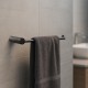 Lattice Edition Luxury Knurled Gunmetal Grey Hand Towel Holder Towel Rail Stainless Steel 304