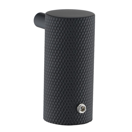 Lattice Edition Luxury Knurled Robe Hook Black Stainless Steel 304