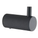Lattice Edition Luxury Knurled Robe Hook Black Stainless Steel 304