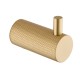 Lattice Edition Luxury Knurled Robe Hook Brushed Yellow Gold Stainless Steel 304