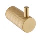 Lattice Edition Luxury Knurled Robe Hook Brushed Yellow Gold Stainless Steel 304