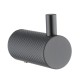 Lattice Edition Luxury Knurled Robe Hook Gunmetal Grey Stainless Steel 304