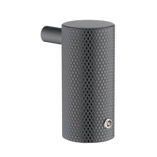 Lattice Edition Luxury Knurled Robe Hook Gunmetal Grey Stainless Steel 304