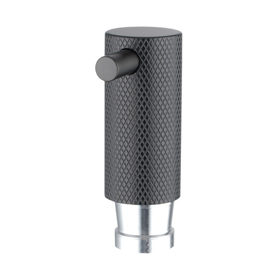 Lattice Edition Luxury Knurled Robe Hook Gunmetal Grey Stainless Steel 304