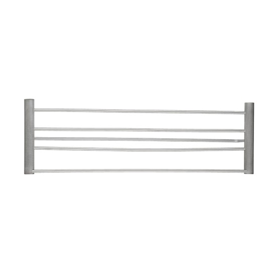 Lattice Edition Luxury Knurled Brushed Nickel Towel Rack With Hanging Rail Bath Towel Shelf Storage