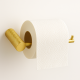 Lattice Edition Luxury Knurled Bathroom Toilet Paper Hook Roll Tissue Holder Round Stainless Steel Brushed Yellow Gold
