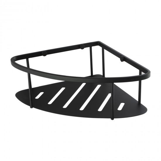 Stainless Steel Matte Black Shower Caddy Shelf 