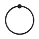 Round Black Hand Towel Ring Wall Mounted
