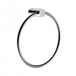 Round Brushed Nickel Hand Towel Ring Wall Mounted