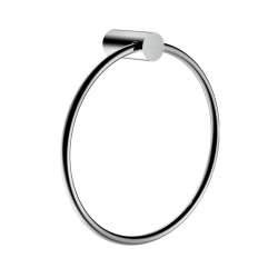 Round Brushed Nickel Hand Towel Ring Wall Mounted
