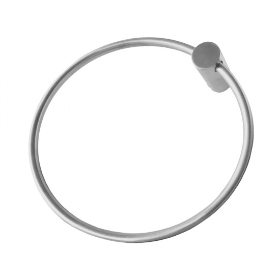 Round Brushed Nickel Hand Towel Ring Wall Mounted