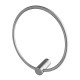 Round Brushed Nickel Hand Towel Ring Wall Mounted