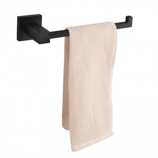 Ottimo Nero Black Towel Ring 250mm