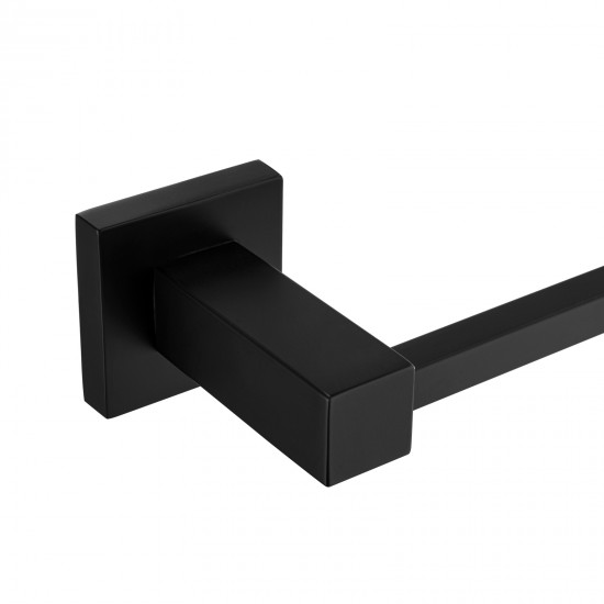 Ottimo Nero Black Towel Ring 250mm