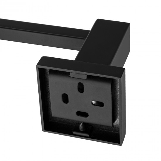 Ottimo Nero Black Towel Ring 250mm