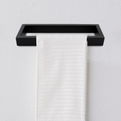 Omar Nero Black Towel Ring