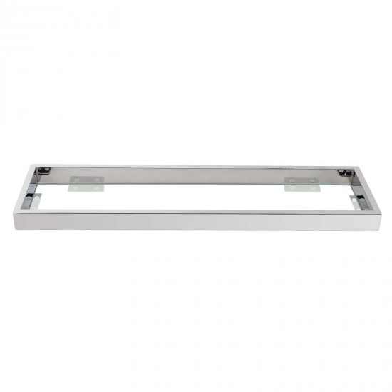 Omar Chrome Glass Shelf Shower Shelves 520mm