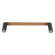 300mm Esperia Black & Rose Gold Single Towel Holder Stainless Steel 304 Wall Mounted
