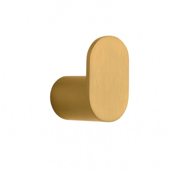 Stainless Steel Brushed Yellow Gold Robe Hook Wall Mounted