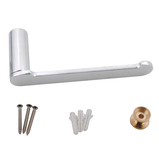 Stainless Steel Rumia Chrome Toilet Paper Holder Wall Mounted