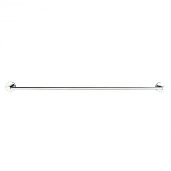 Euro Pin Lever Round Chrome Single Towel Rack Rail 800mm