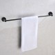 Euro Pin Lever Round Black Single Towel Rack Rail 800mm