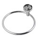 Euro Pin Lever Round Chrome Hand Towel Ring