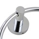 Euro Pin Lever Round Chrome Hand Towel Ring