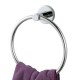Euro Pin Lever Round Chrome Hand Towel Ring