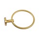 Pentro Round Brushed Yellow Gold Hand Towel Ring Wall Mounted