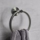 Norico Round Gunmetal Grey Hand Towel Ring Wall Mounted