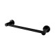 Round Matte Black Hand Towel Holder 347mm Wall Mounted